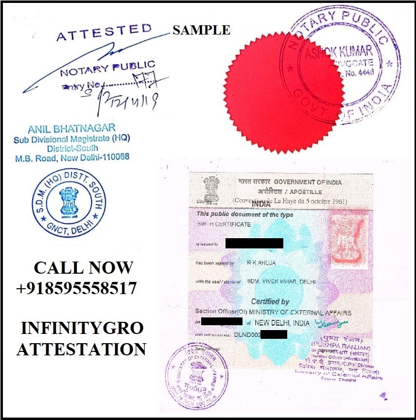 Police Clearance Certificate PCC Apostille in India
