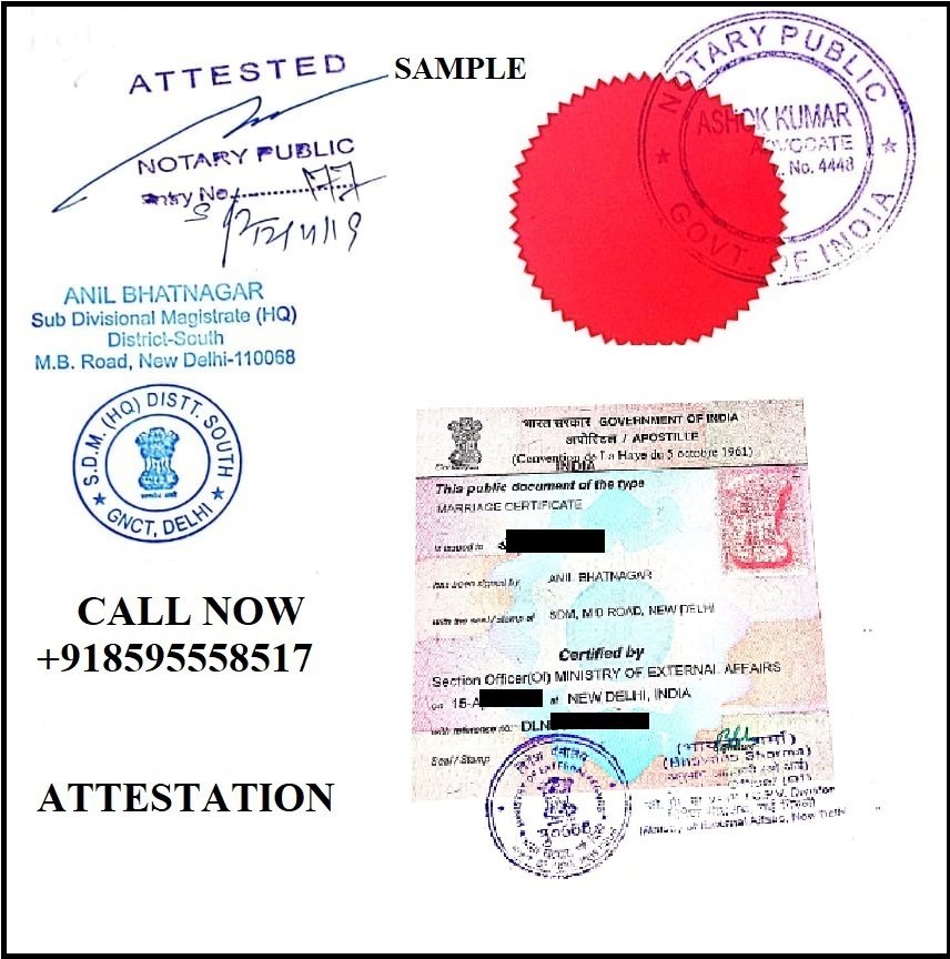 Marriage Certificate Apostille in India